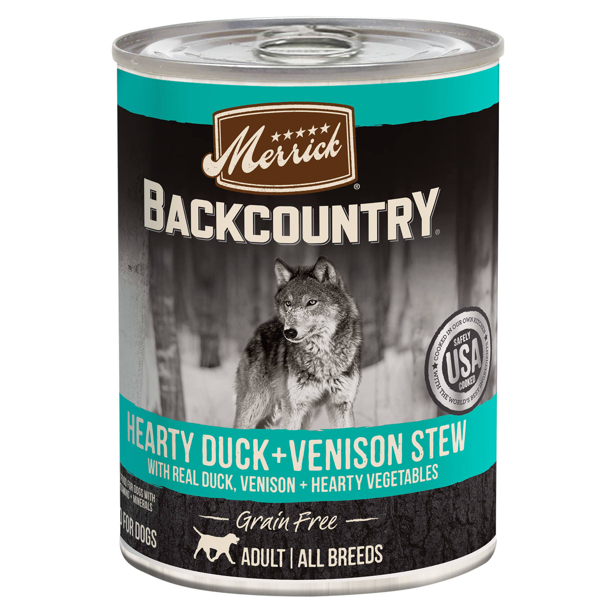 Merrick Backcountry Grain Free Dog Food - Hearty Duck & Venison Stew