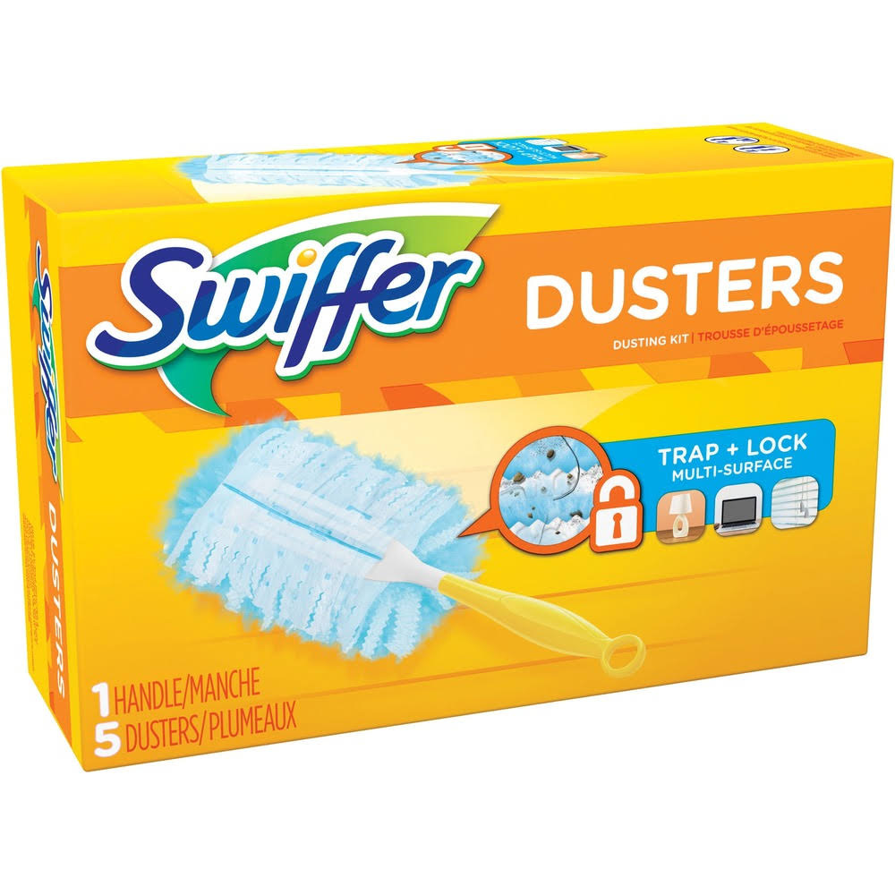 Swiffer Dusters Dusting Kit - 1 Handle, 5 Dusters
