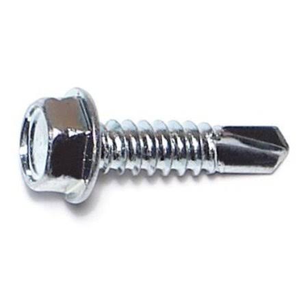 Midwest Fasteners Hex Washer Self Drilling Screws (Size: 1/4 x 1, Unit: Box) 03297