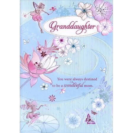 Designer Greetings Fairies and Flowers: Granddaughter Mother's Day Card, Size: 5.25 x 7.5