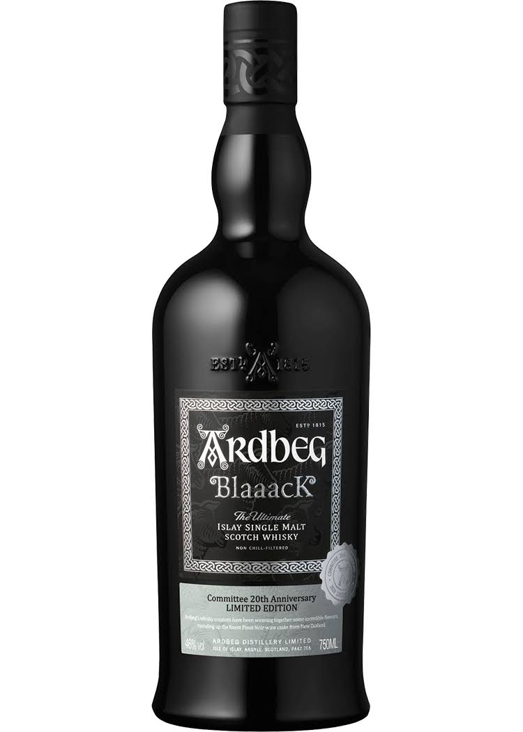 Ardbeg Blaaack Committee Release Islay Single Malt Scotch Whiskey
