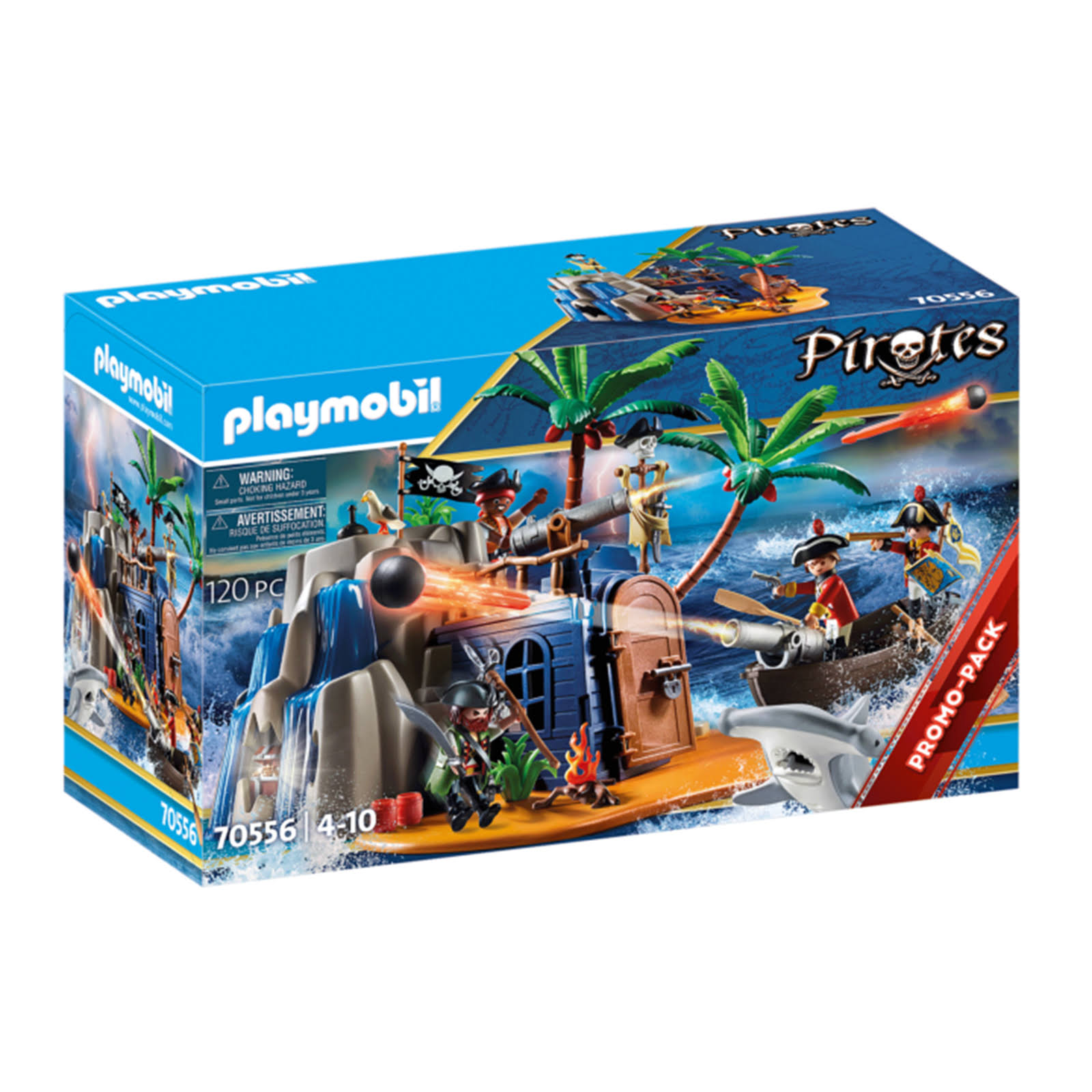 PLAYMOBIL Pirate Island Hideout Toy Set One-Size