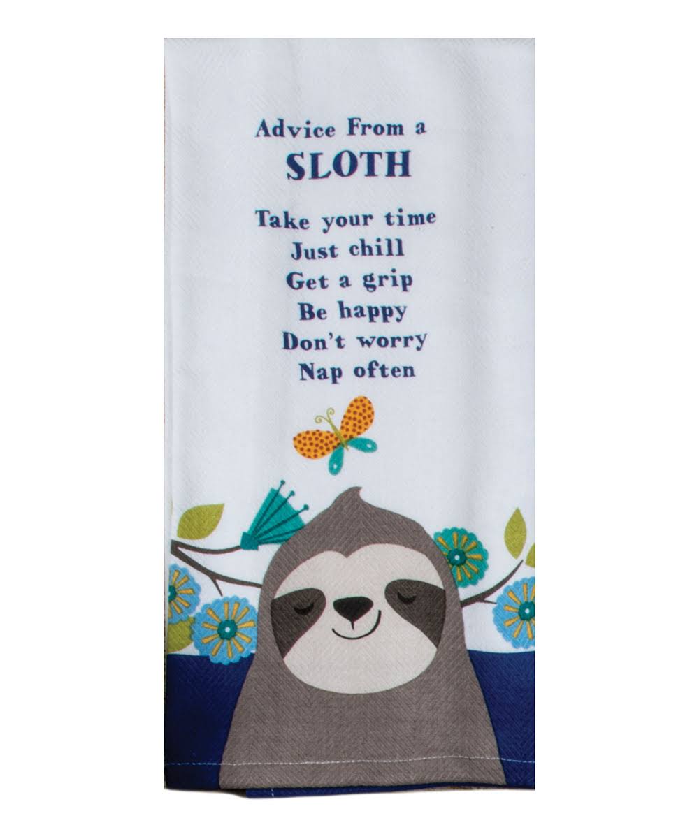 Kay Dee Designs Dish Towel Slow Sloth Tea Towel - Set of Two One-Size
