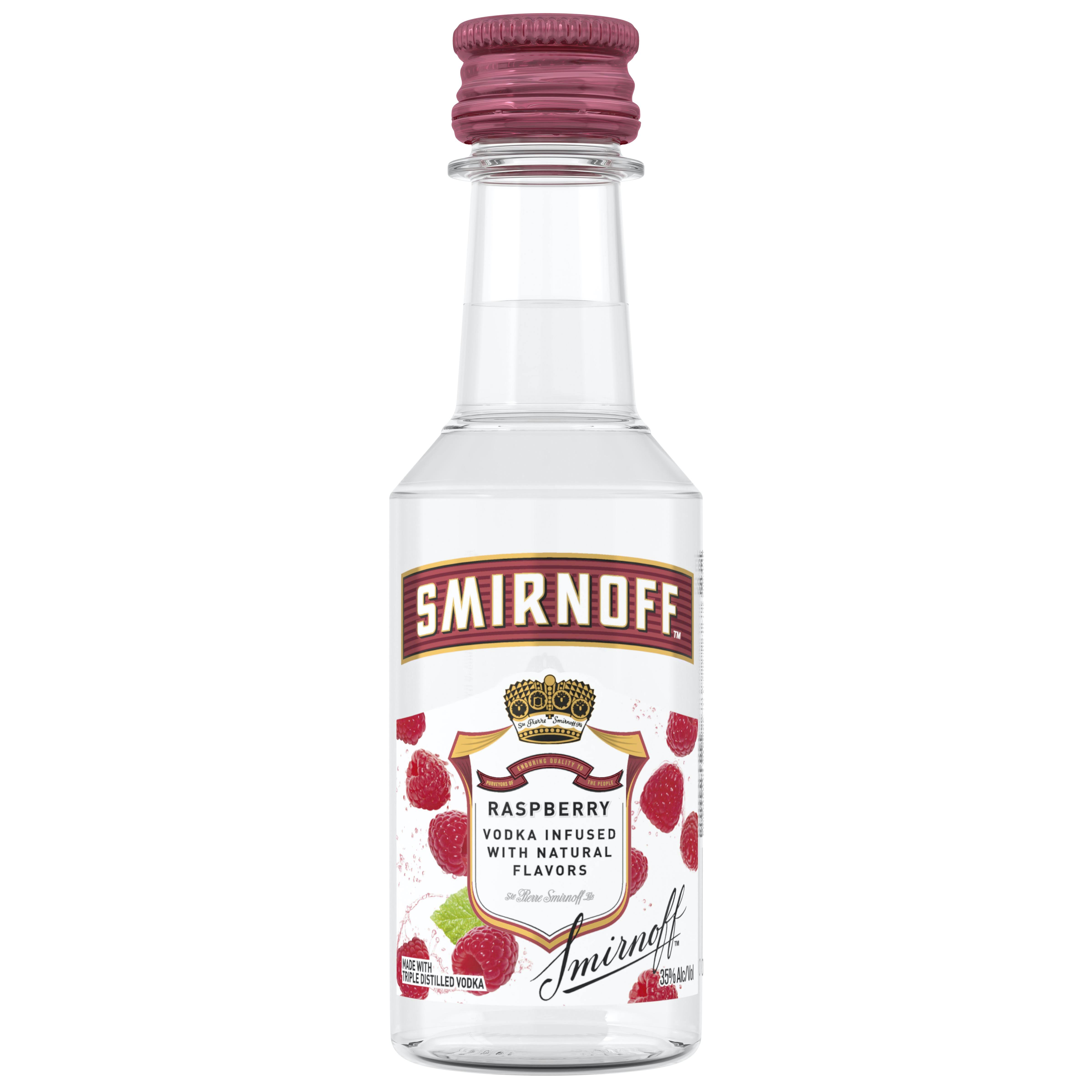 Smirnoff Raspberry Twist Vodka - 50 ml bottle