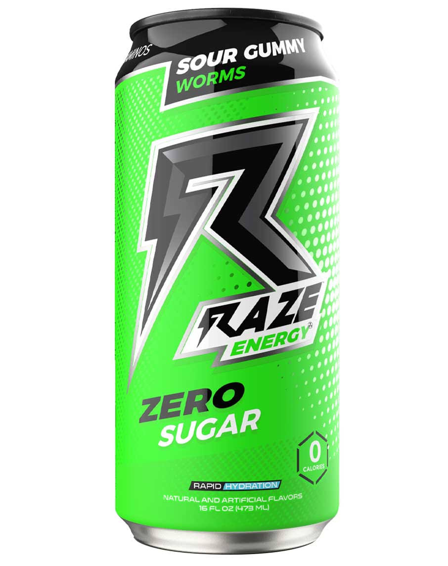Raze Energy RTD Drinks by Repp Sports - 473ml / Sour Gummy Worms