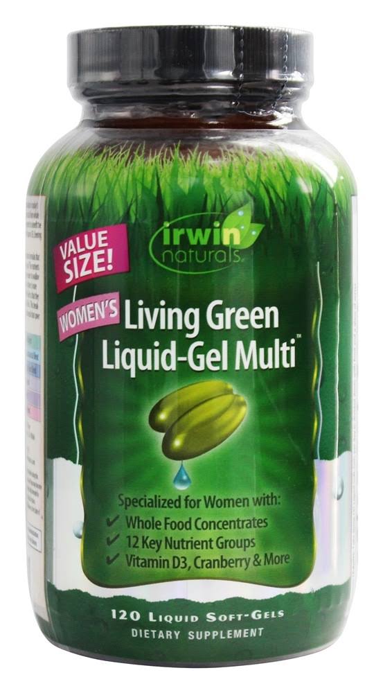 Irwin Naturals Living Green Multi Liquid-Gel - 120 Liquid Softgels