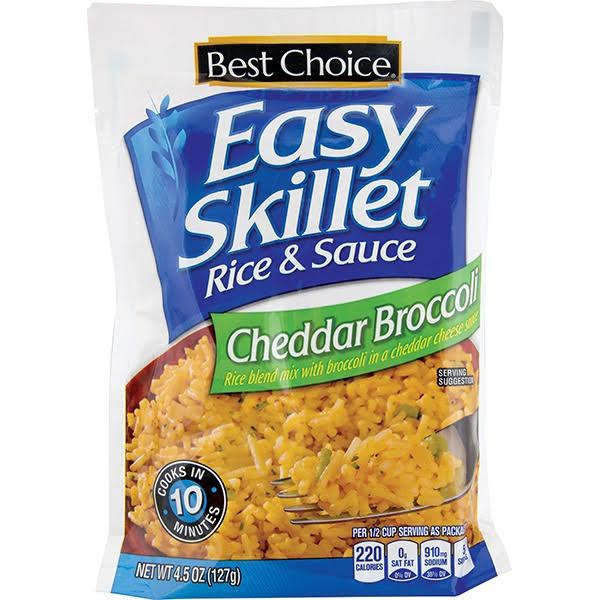 Best Choice Easy Skillet Rice Blend Mix with Broccoli in A Cheddar Cheese Sauce - 4.5 oz