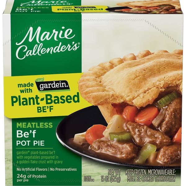Marie Callender's Pot Pie, Be'f, Meatless - 15 oz