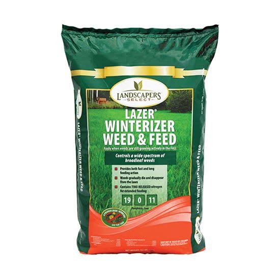Landscapers Select Lazer 902732 Weed and Feed Lawn Winterizer Fertilizer, 16 LB Bag