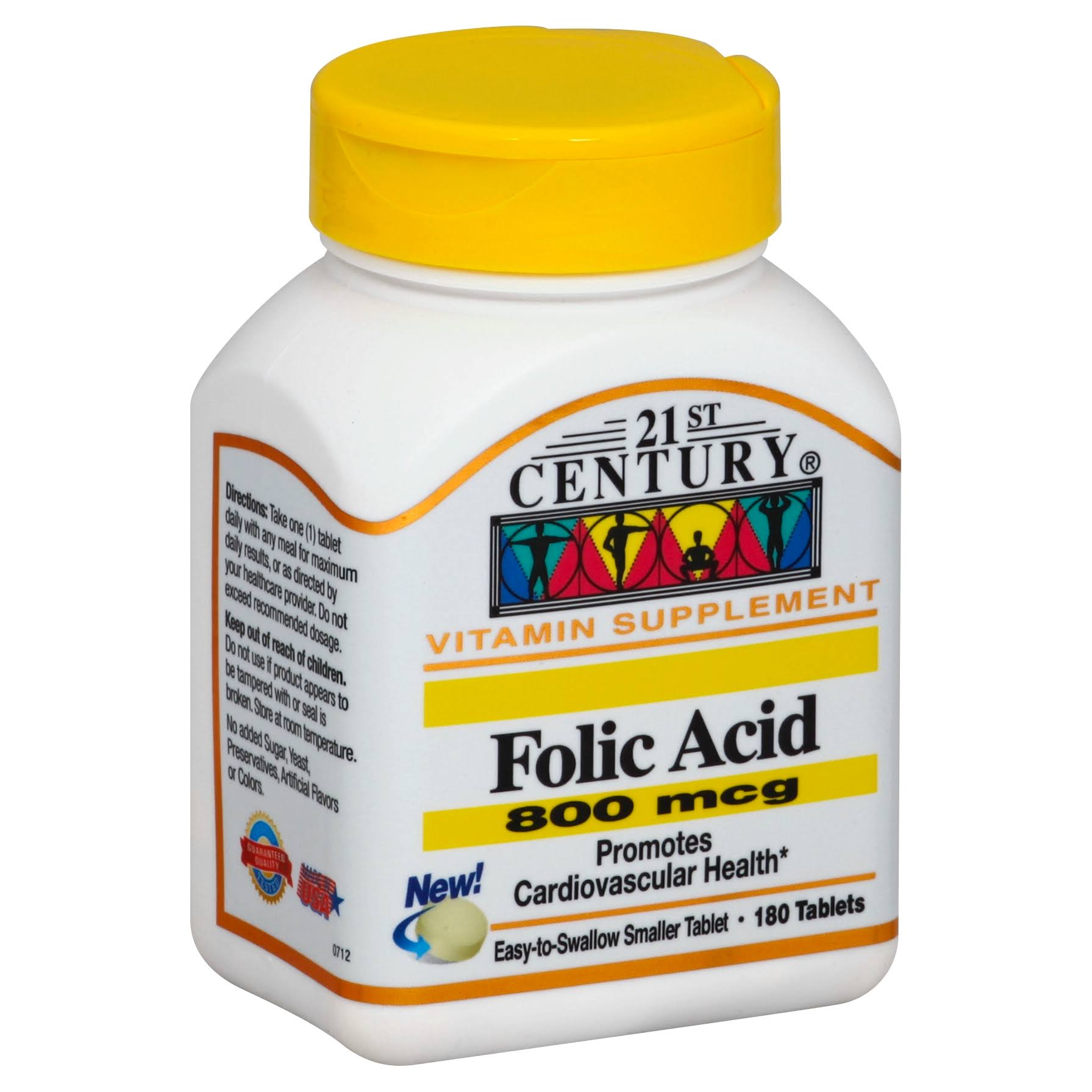 21st Century Folic Acid Vitamins - 180ct