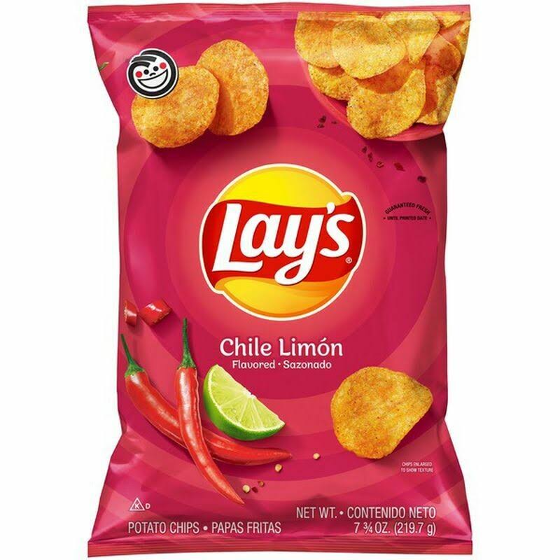Lays Potato Chips, Chile Limon Flavored - 2.63 oz