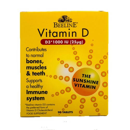 Beeline Vitamin D Supplement - 1000IU, 90 Tablets