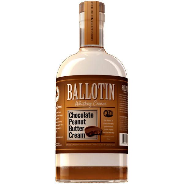 Ballotin Whiskey Cream, Chocolate Peanut Butter - 750 ml