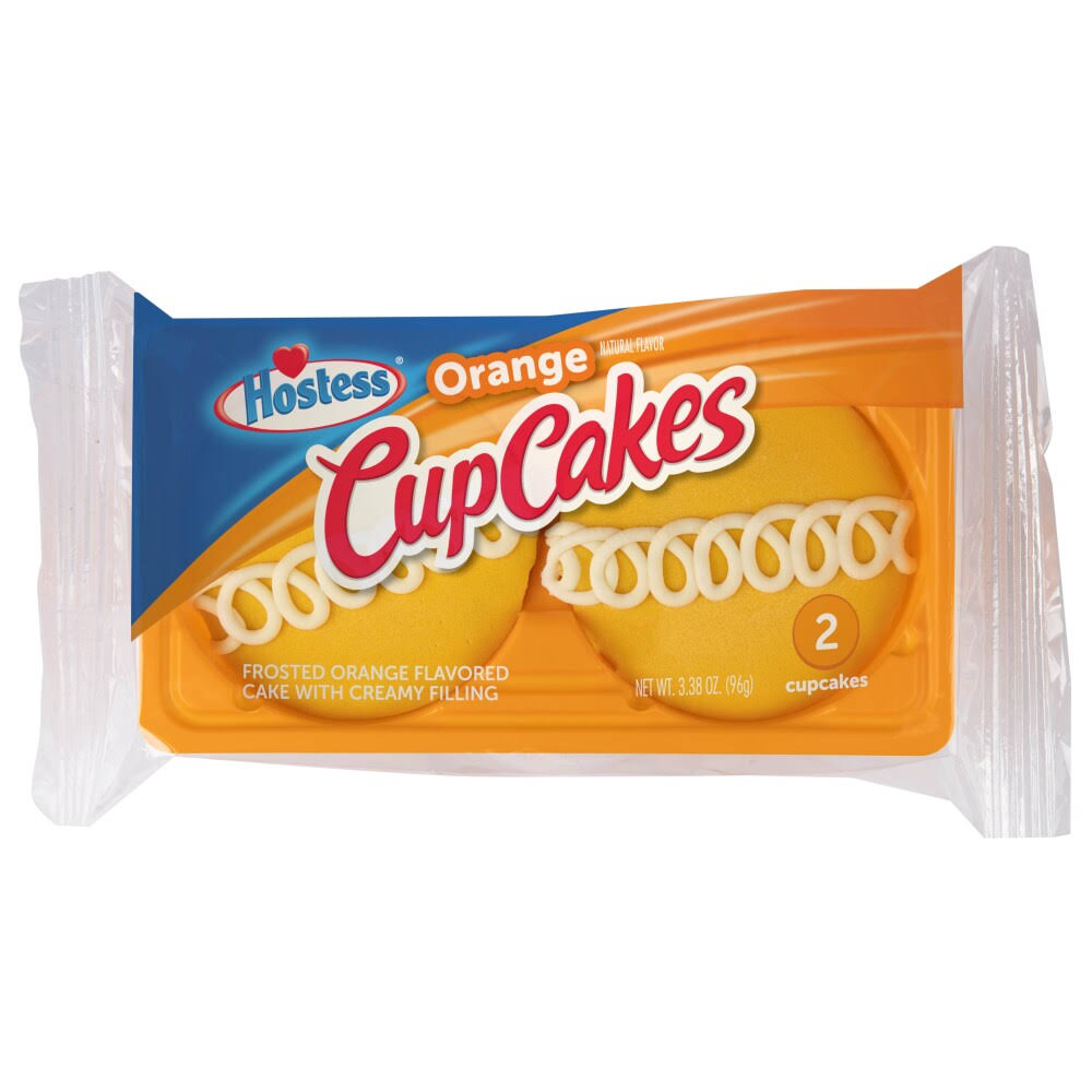 Hostess Cup Cakes - Orange, 2 Count