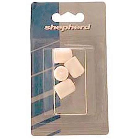 Shepherd Hardware 9744 Plastic Leg Tips - White, 1-1/8, 4pk
