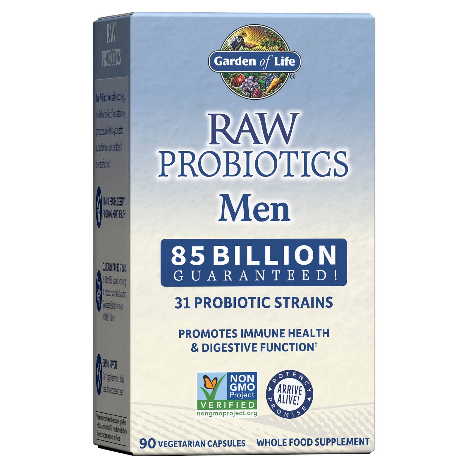 Garden of Life for Men Raw Probiotics - 90 Capsules