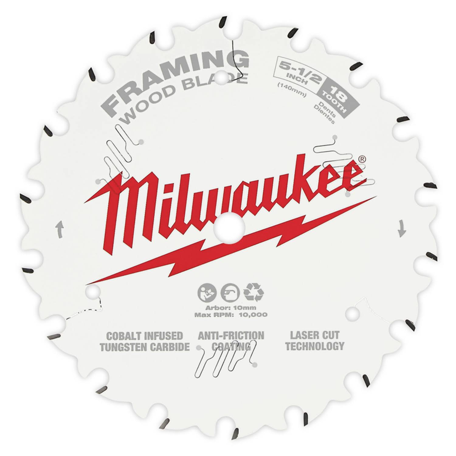 Milwaukee Framing Circular Saw Blade - 5-1/2"x18T