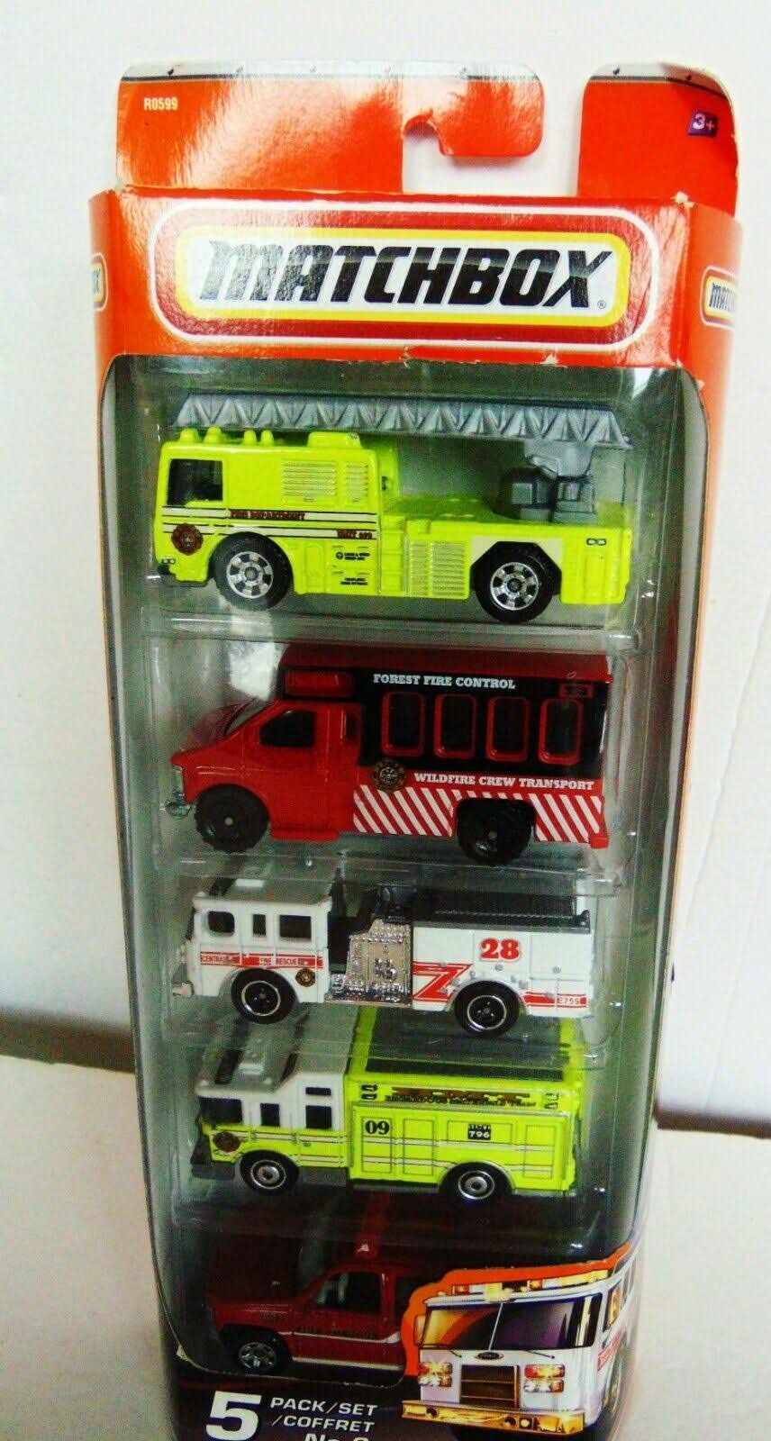 Matchbox - 5 Pack Set NO. 6 Emergency Response Vehicles - 1:64 - New