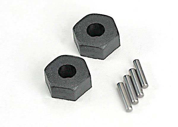 Traxxas Wheel Hubs - with 2 Hex and 2 Stub Axle Pins