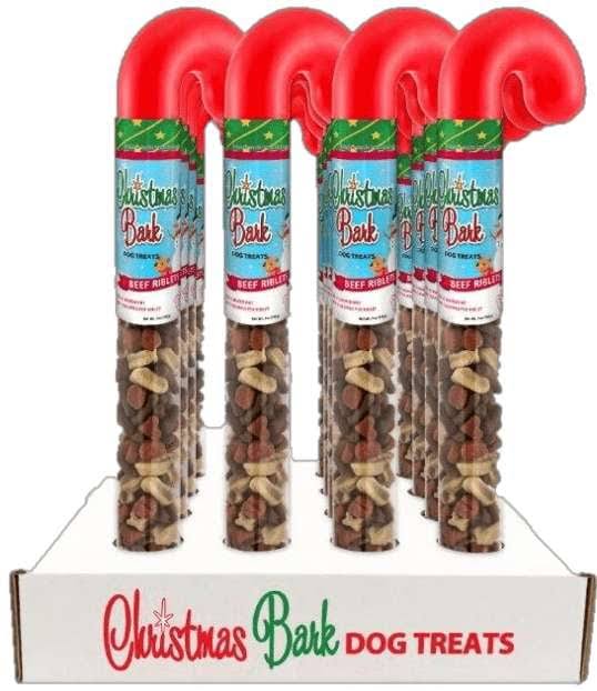 Christmas Bark Candy Cane w/ Dog Treats, Chicken/Beef