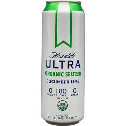 Michelob Ultra Seltzer, Organic, Cucumber Lime - 25 fl oz