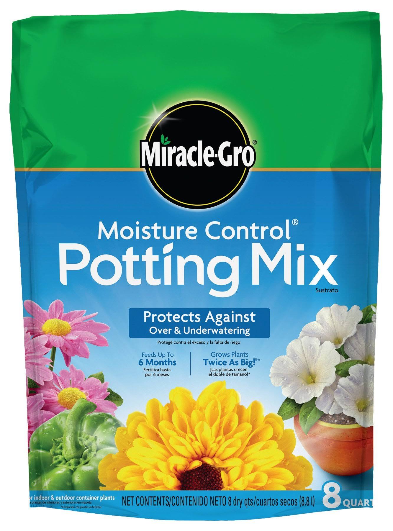 Miracle-Gro Moisture Control Potting Mix - 8qt