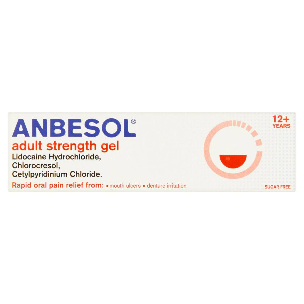 Anbesol Adult Strength Gel, 10 Gram