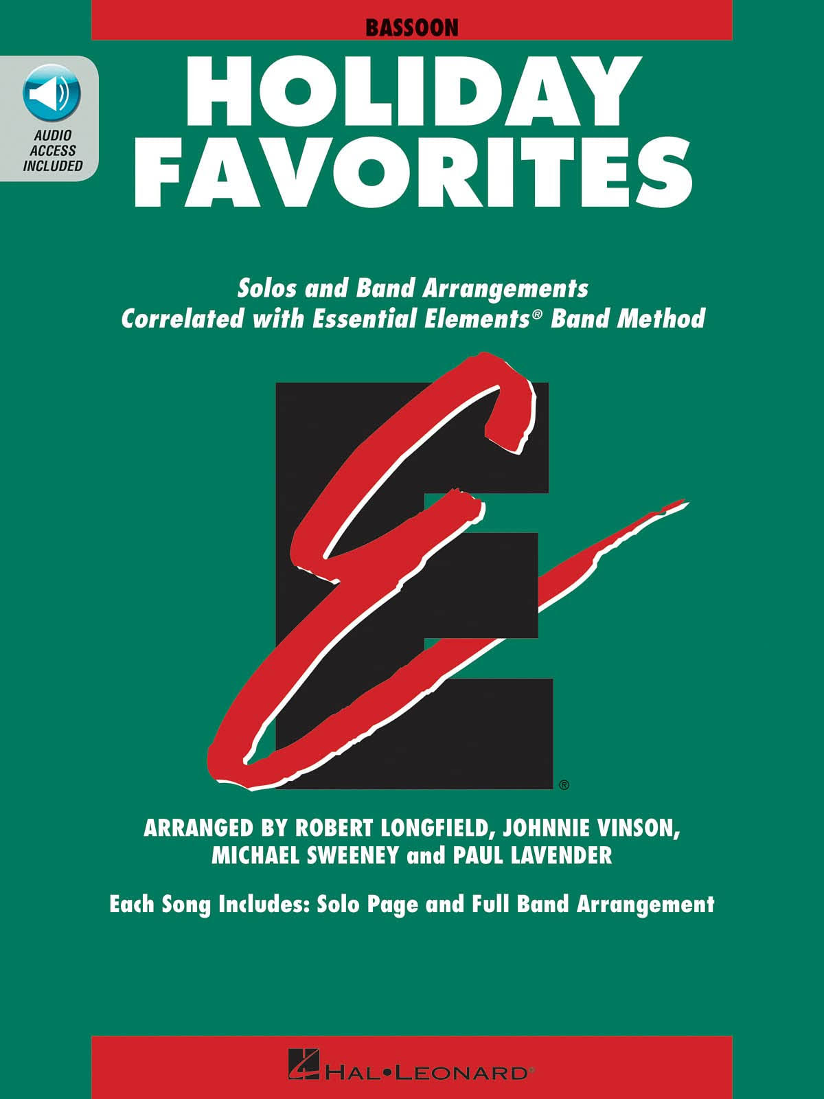 Essential Elements Holiday Favorites: Bassoon Book with Online Audio [Book]