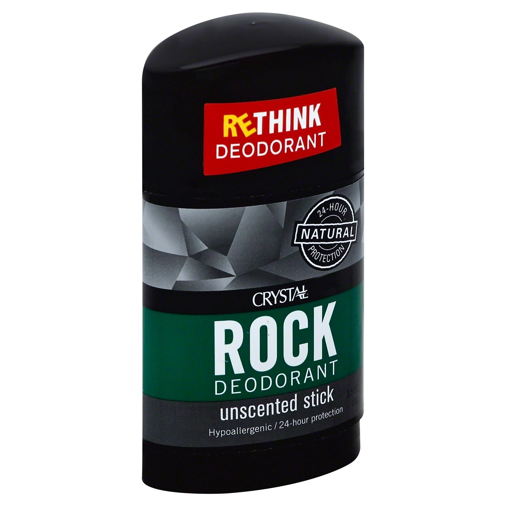 Crystal Rock Deodorant - Unscented, 100g