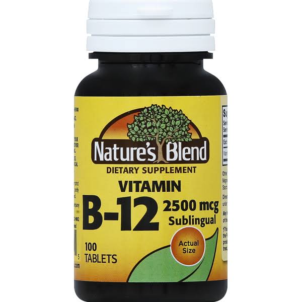 Nature's Blend Vitamin B-12 2500mcg Tablets