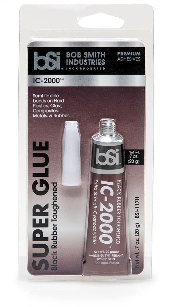 Bob Smith BSI-117H Black IC-2000 Rubber Toughened Super Glue - 20g