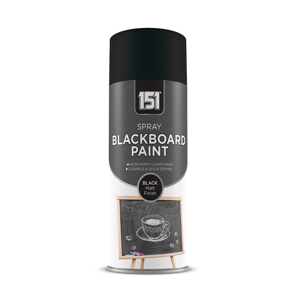 151 Matt Finish Blackboard Spray Paint - Black Matt, 250ml