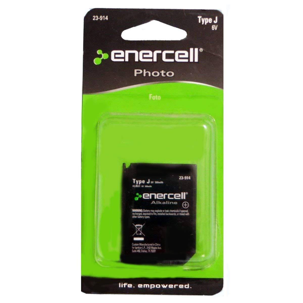 Enercell Type J Alkaline Camera Battery - 6V