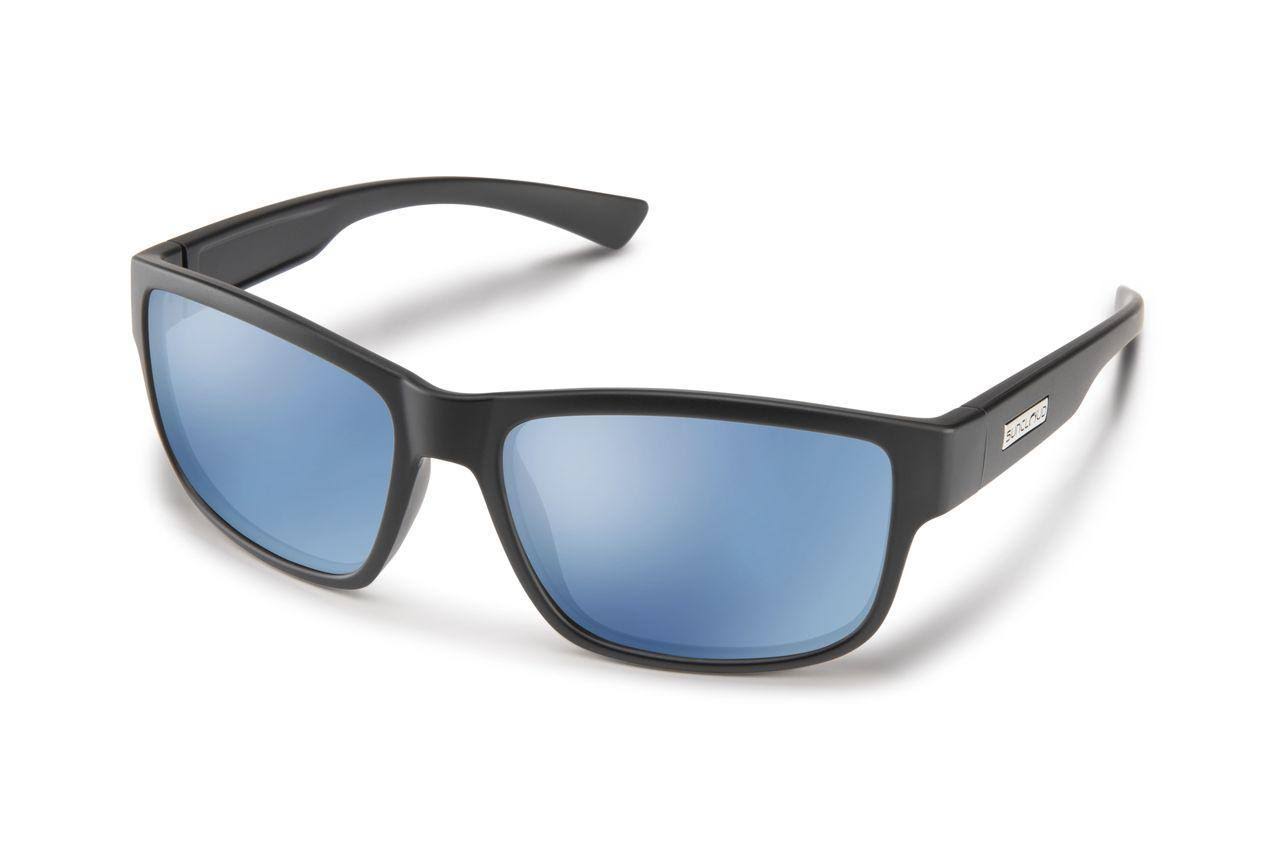 Smith 202332 Sunglasses 003585X - Matte Black - Polarized Blue Mirror Unisex Matte Black - Polarized Blue Mirror Rectangle