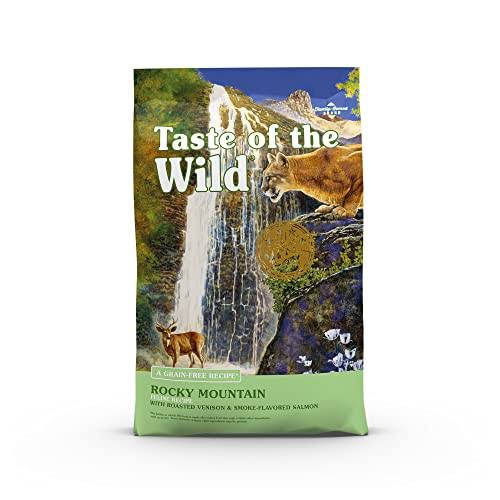 Taste of The Wild Rocky Mountain Feline Recipe with Roasted Venison & Smoked Salmon Grain-Free Dry Cat Food
