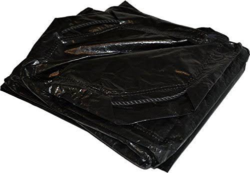 6' x 6' Dry Top Black Drawstring 8-mil Poly Tarp Item #500660