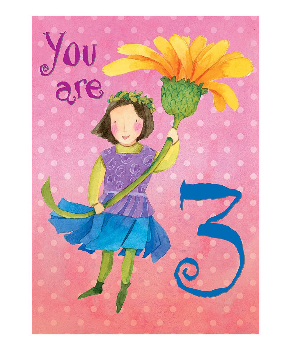 eeBoo Birthday Card Sweet Fairy 3