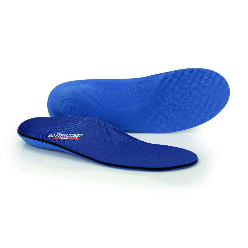 Powerstep Pinnacle Orthotics-U Shoe Insole - Blue, Men's 5 to 5.5, Women's 7 to 7.5
