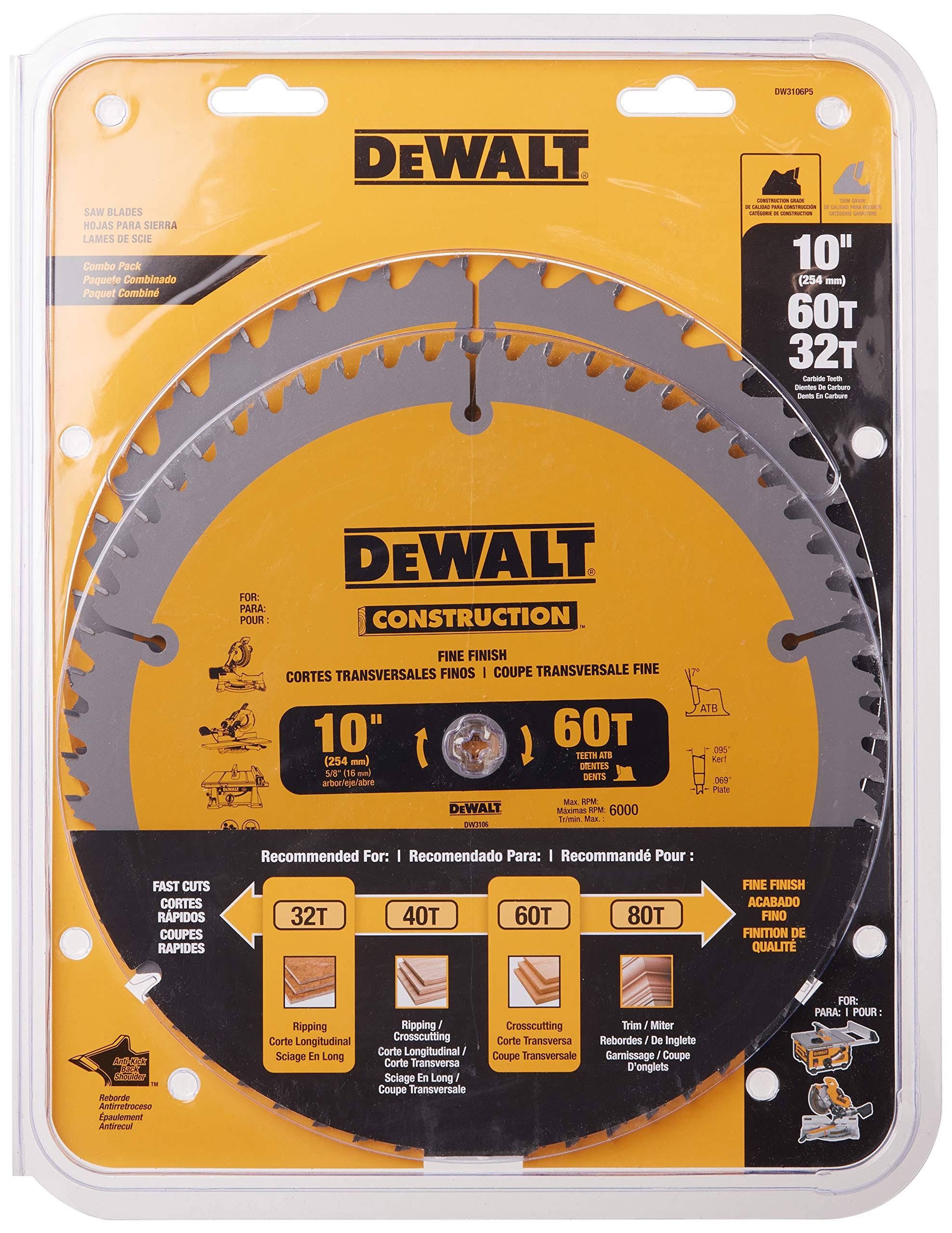 DeWalt 10-inch Circular Saw Blade