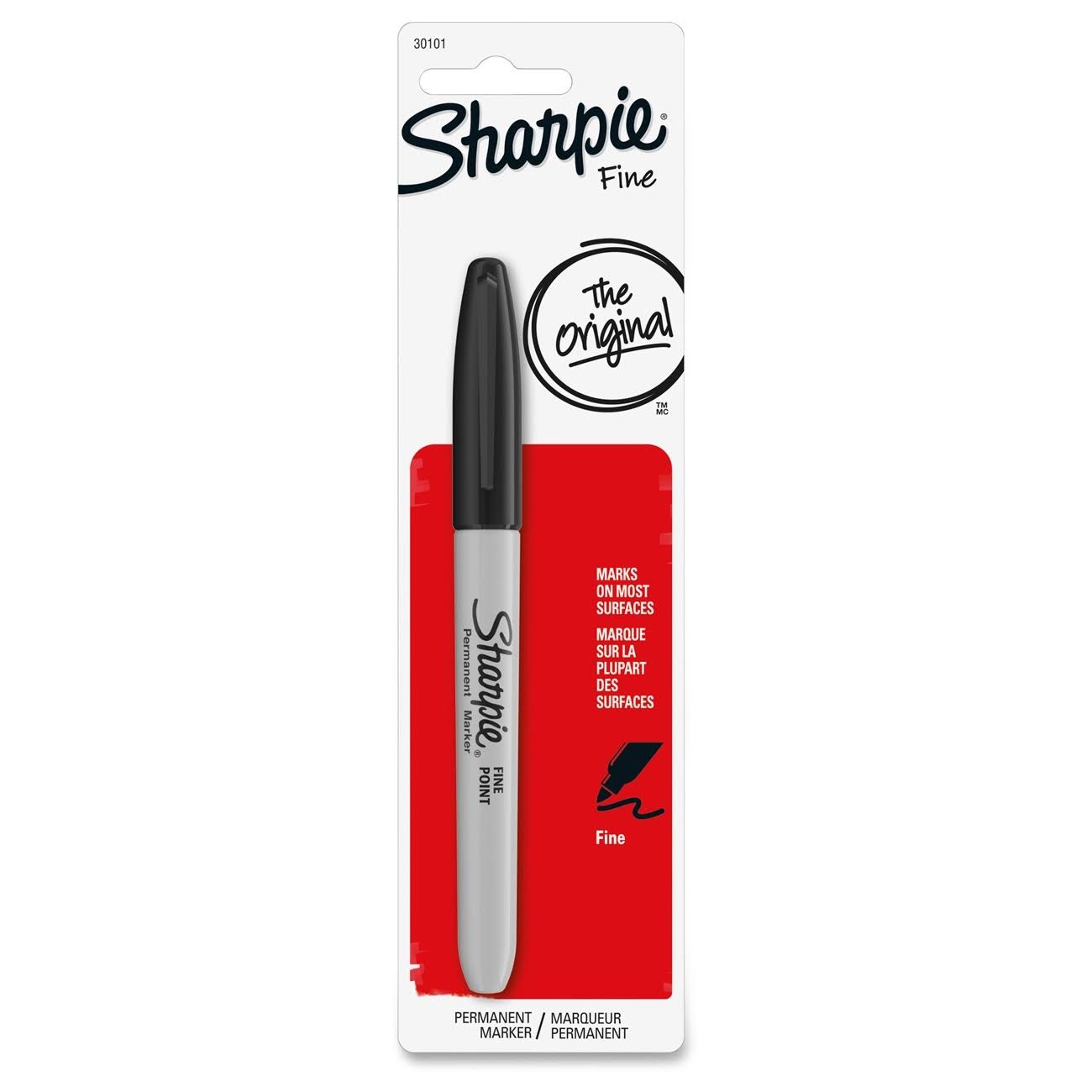 Sharpie Permanent Marker - Fine Tip, Black