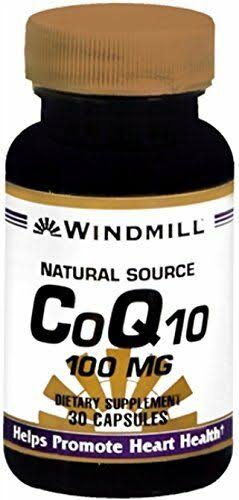 2 Pack Windmill Co Q10 100mg Soft Gel Capsules 30 Count Each