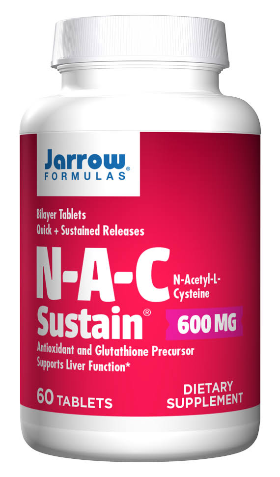 Jarrow Formulas, N-A-C Sustain, 600 mg, 60 Tablets