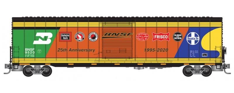 Micro-Trains Burlington Northern Santa Fe Anniversary 60' Boxcar, N Scale