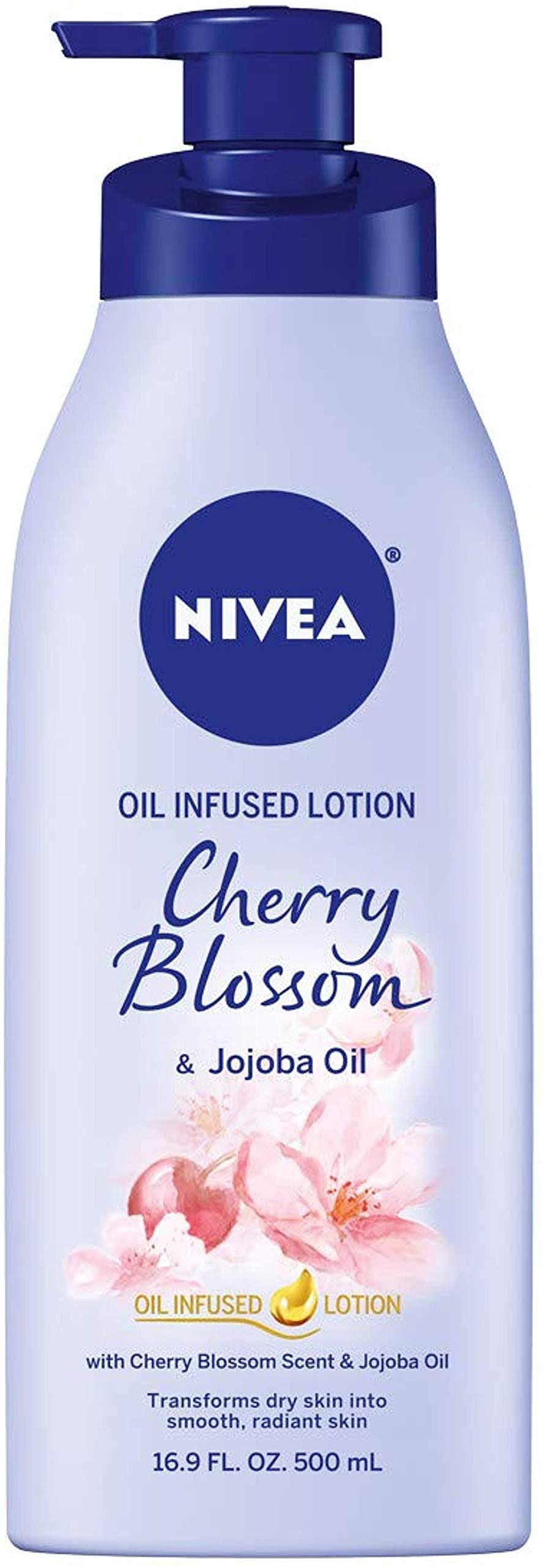 Nivea Oil Infused Lotion - Cherry Blossom and Jojoba Oil, 16.9 fl oz