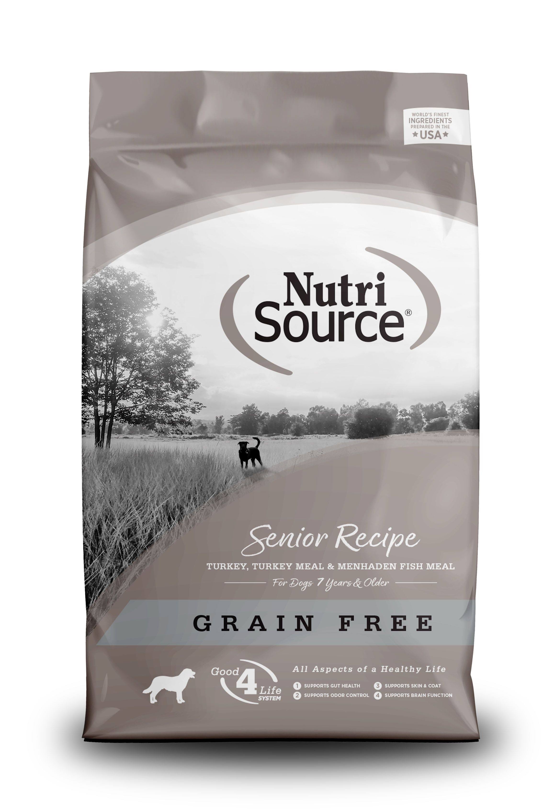 NutriSource Grain Free Senior Recipe Dry Dog Food, 30-lb