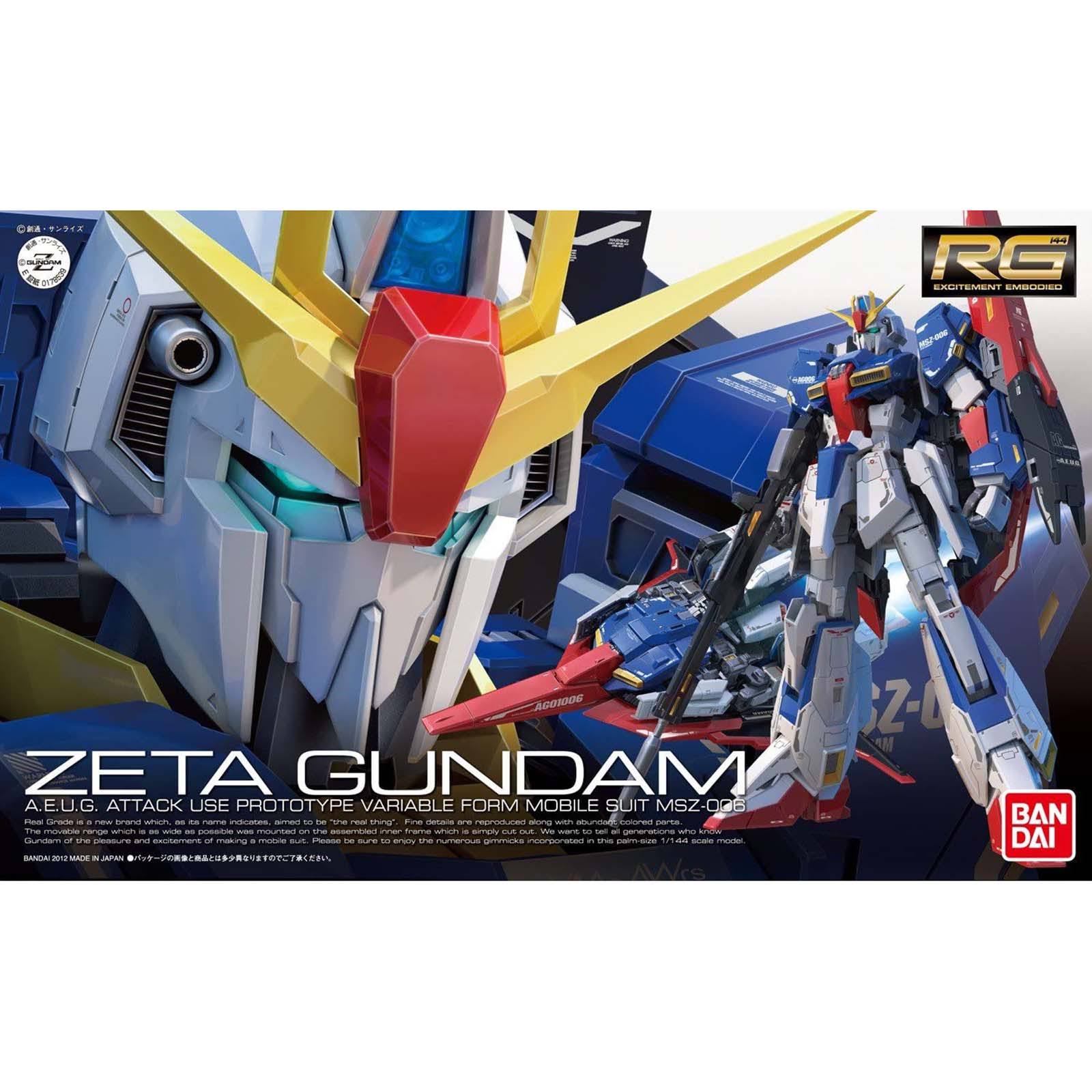 Bandai Hobby #10 RG Zeta Gundam 1:144 Scale Model Kit