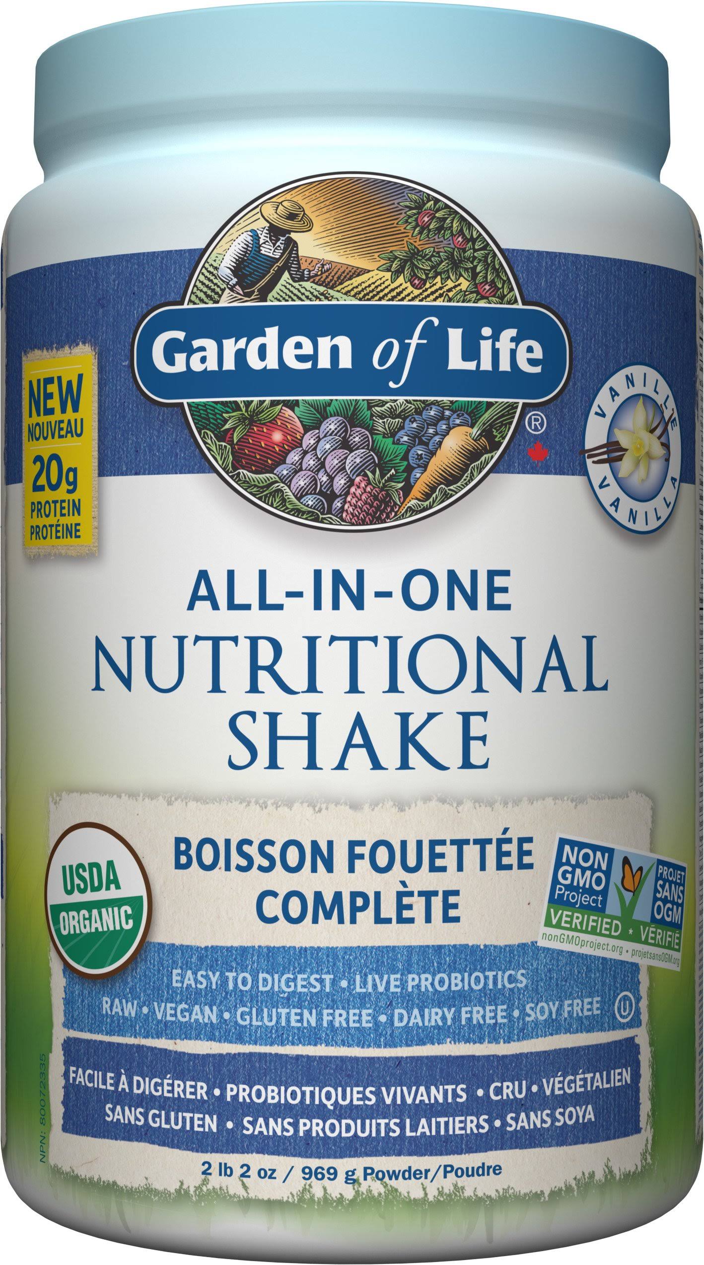 Garden of Life All-in-One Shake Vanilla 969g