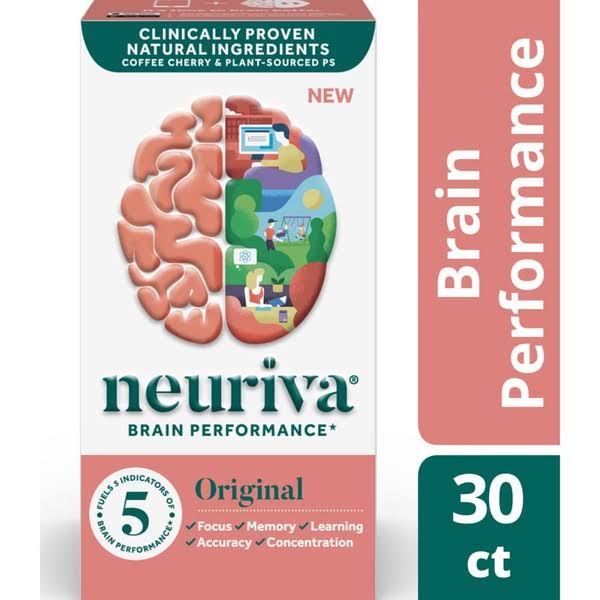 Neuriva Brain Support Dietary Supplement Capsules - 30 ct