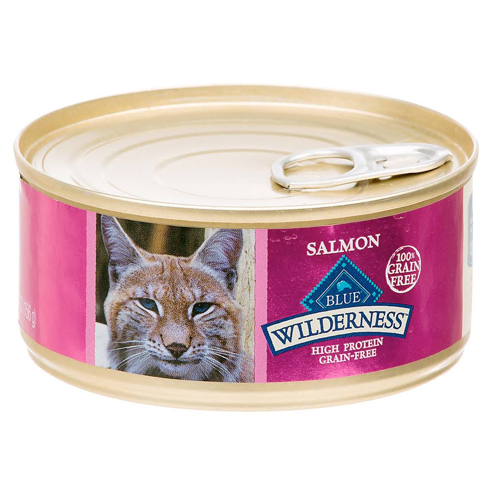 Blue Buffalo Wilderness High Protein Salmon Recipe Grain-Free Canned Cat Food
