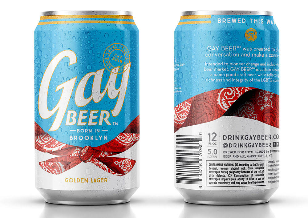 Gay Beer Golden Lager Can 12oz